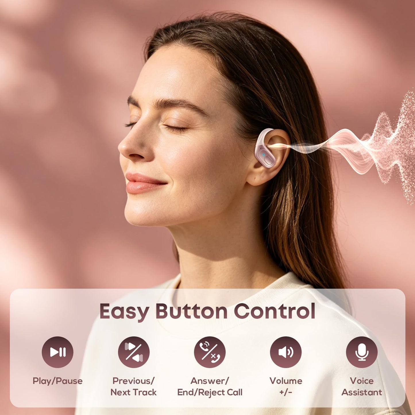 Sports Wireless Earbuds with 75-Hour Playtime