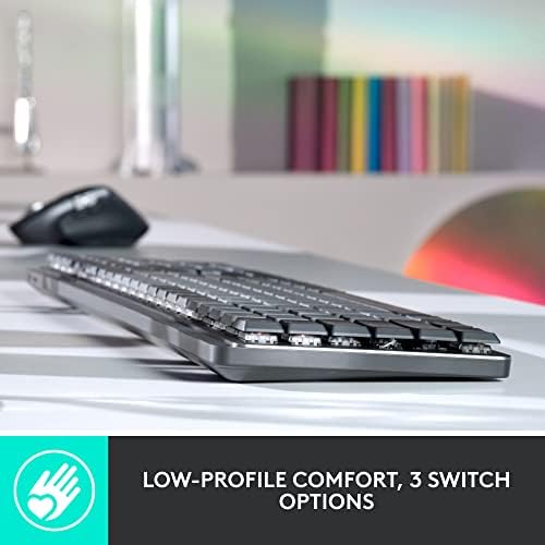 Wireless Mechanical Keyboard with Low Profile Keys