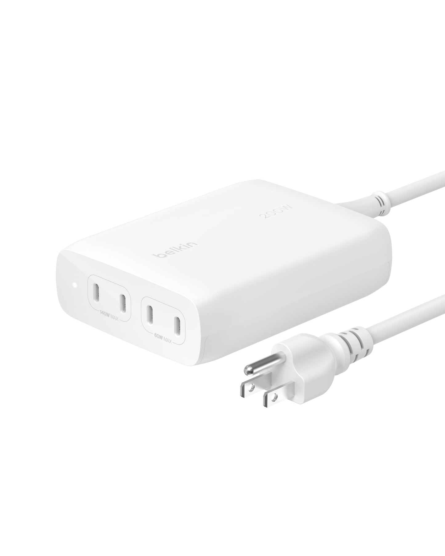 200W 4-Port USB-C GaN Fast Charging Station