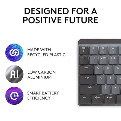 Wireless Mechanical Keyboard with Low Profile Keys