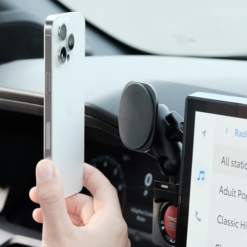 MagSafe Aluminum Dashboard Phone Mount with 360° Adjustability
