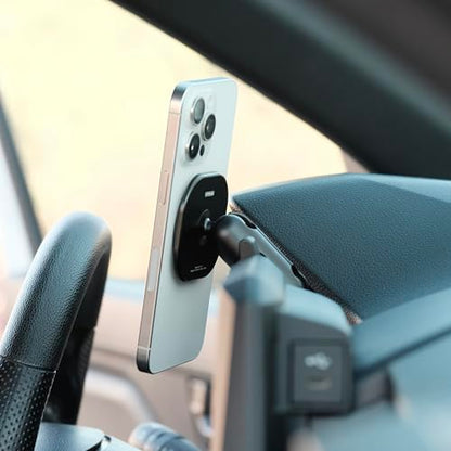 MagSafe Aluminum Dashboard Phone Mount with 360° Adjustability