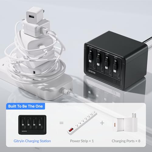 12-in-1 Desktop Charging Station with 65W USB-C Ports
