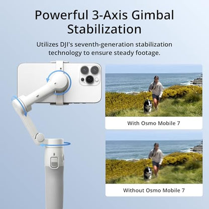 3-Axis Phone Gimbal Stabilizer with Built-In Tripod