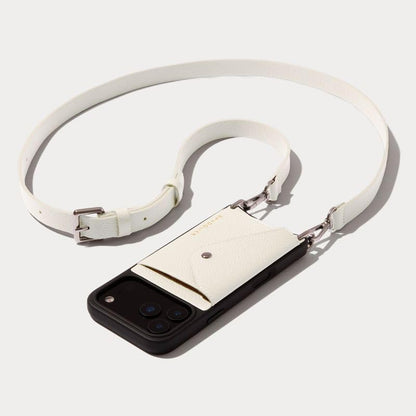Leather Phone Holster with Strap and Card Slots