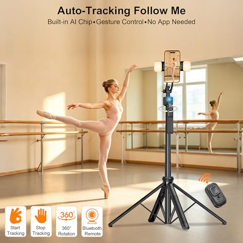 Auto Face Tracking Selfie Stick Phone Tripod