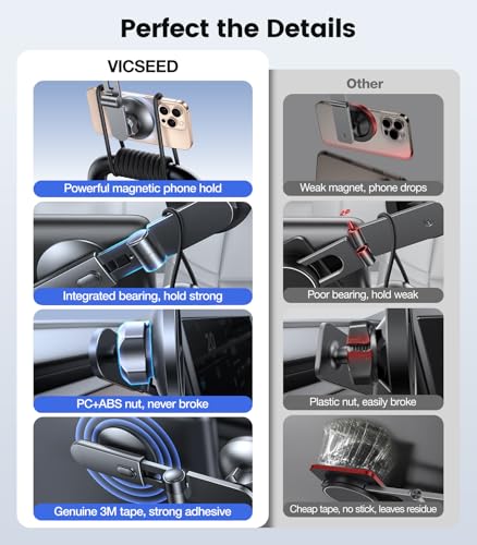 Foldable MagSafe Tesla Car Phone Mount with Strong Magnet