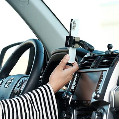 Universal Aluminum Car Phone Mount with 360° Swivel