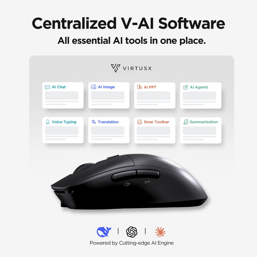AI Wireless Mouse with Voice Recording Features