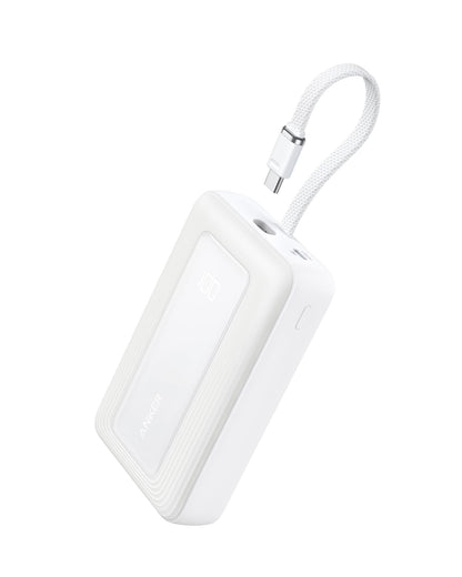 20,000mAh Fast Charging Power Bank with Built-In USB-C Cable