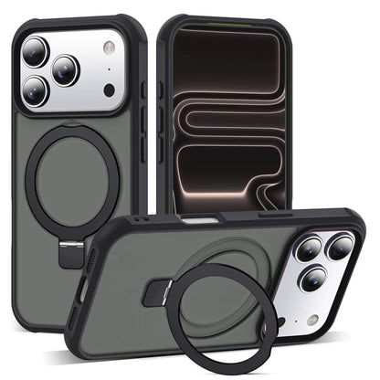 Translucent Magnetic Ring Stand Phone Case with Grip