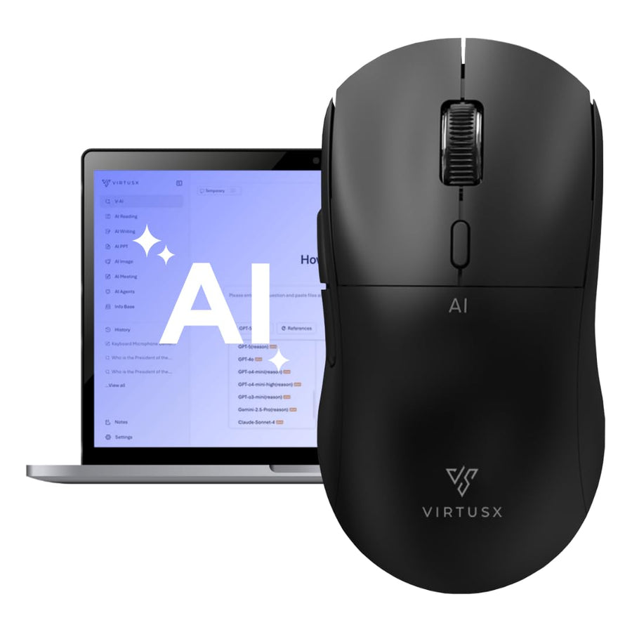 AI Wireless Mouse with Voice Recording Features