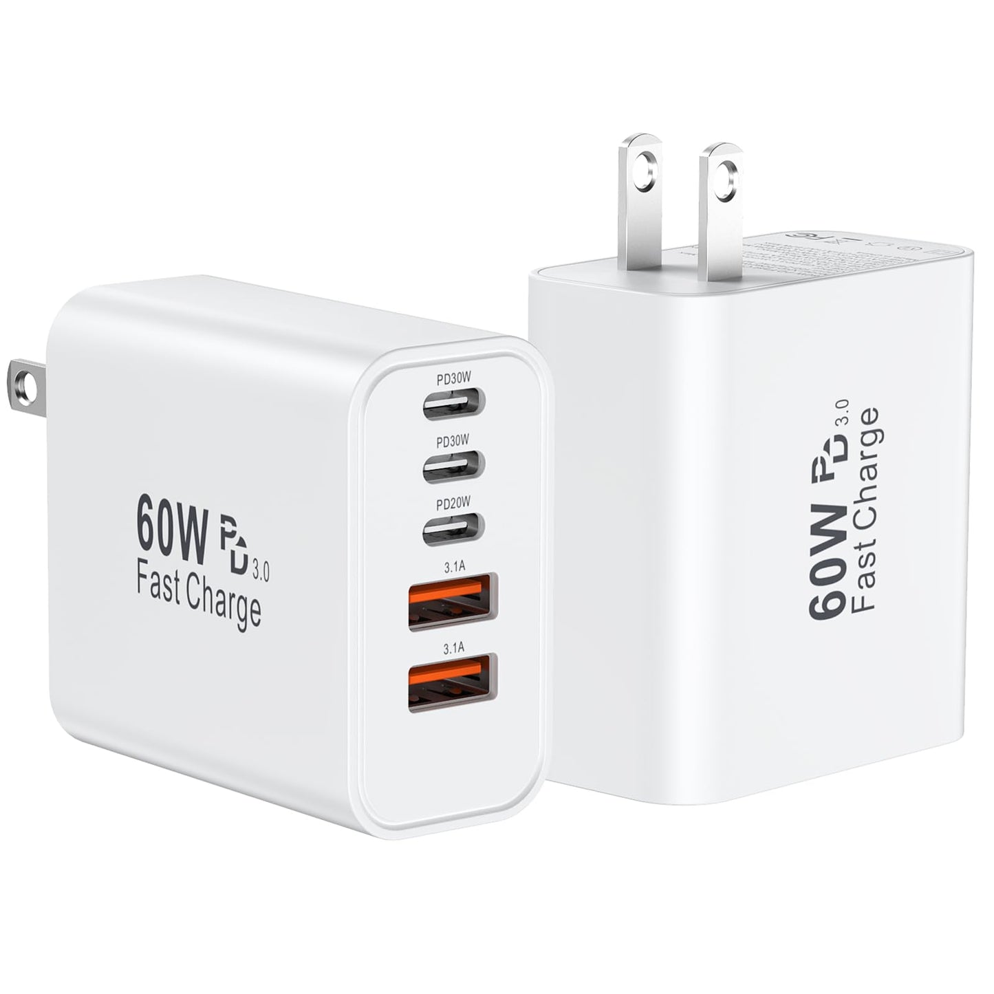 USB C Fast Wall Charger Block 60w