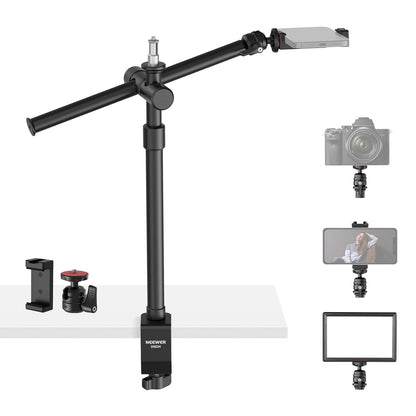 Overhead Camera Mount with Adjustable Boom Arm