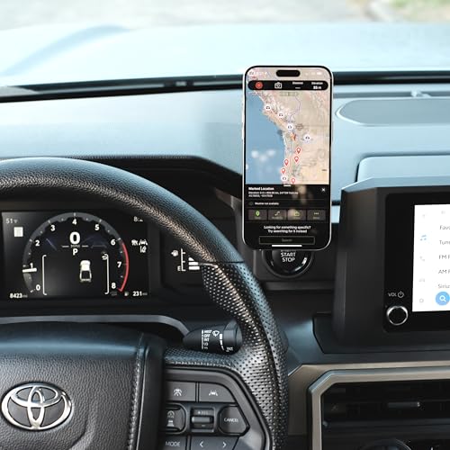 MagSafe Aluminum Dashboard Phone Mount with 360° Adjustability