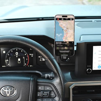 MagSafe Aluminum Dashboard Phone Mount with 360° Adjustability