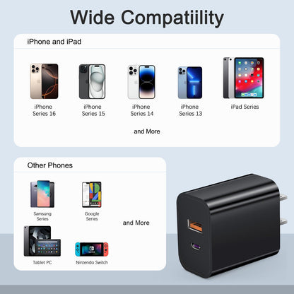 20W USB-C Wall Charger Block 4-Pack