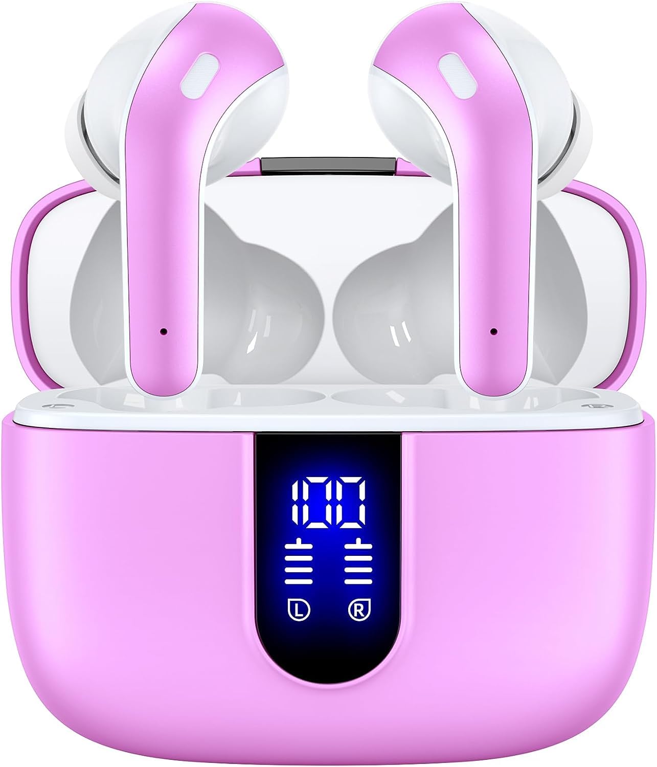 Wireless Earbuds with 60-Hour Playtime and Charging Case