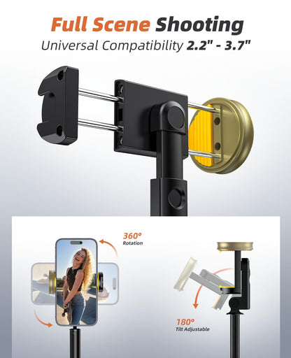 Portable Phone Tripod Selfie Stick with Remote