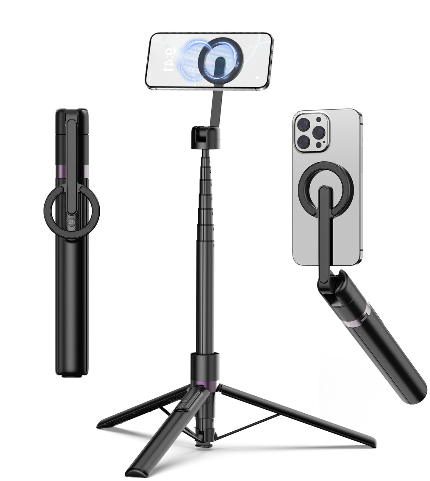 Magnetic Selfie Stick Tripod with Remote Control