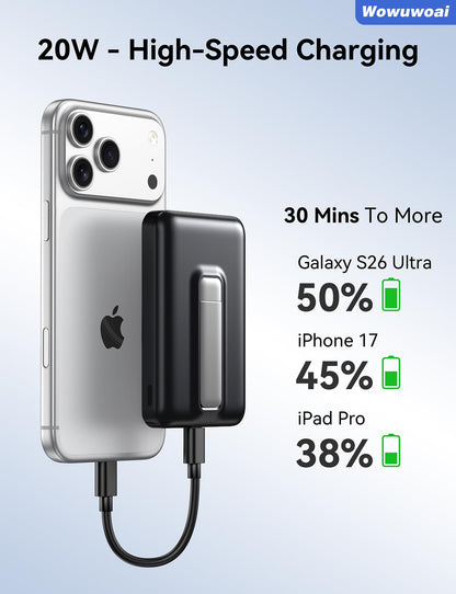 10,000mAh Wireless Power Bank with Stand