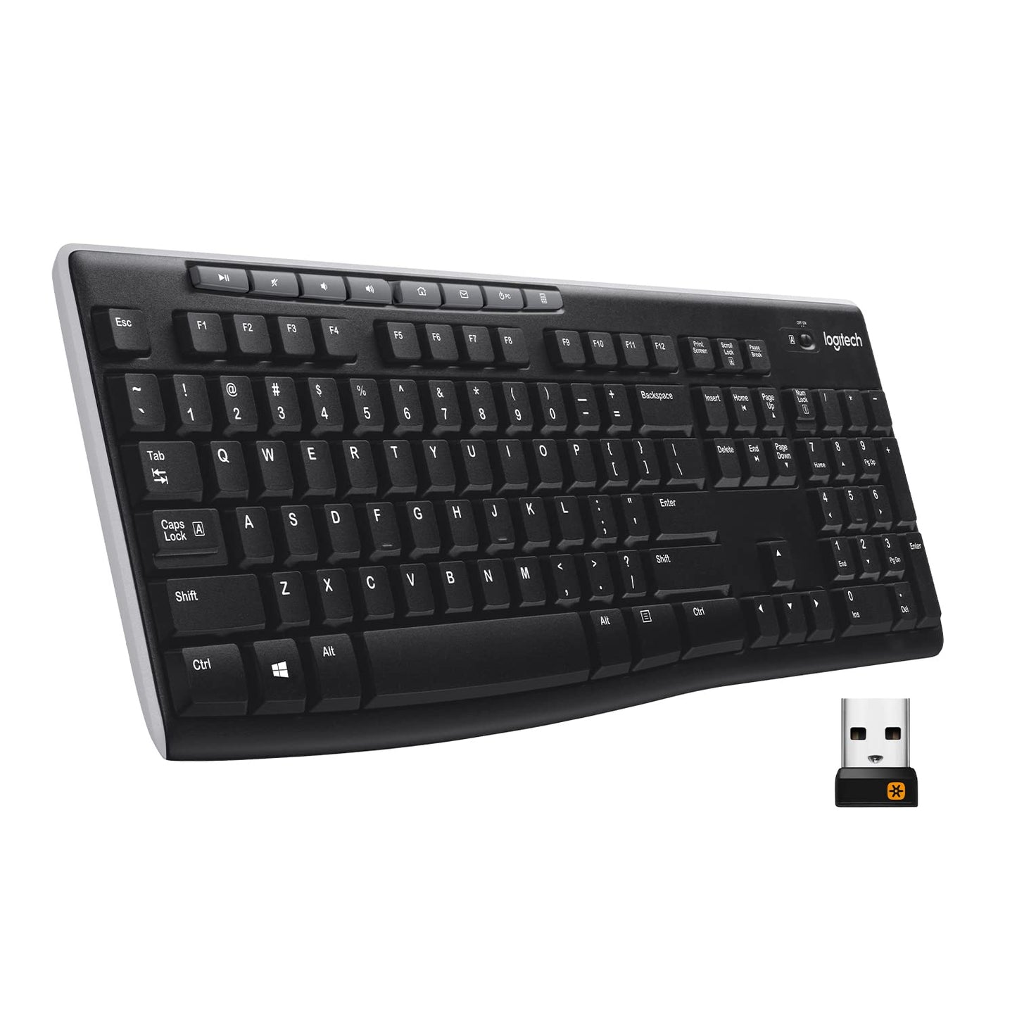 Wireless Keyboard and Mouse Combo with Shortcut Keys