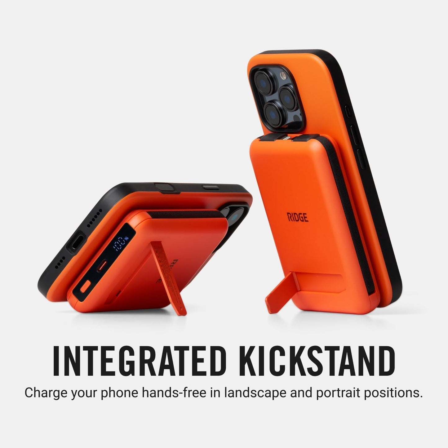 10,000mAh Magnetic Wireless Power Bank with Cables