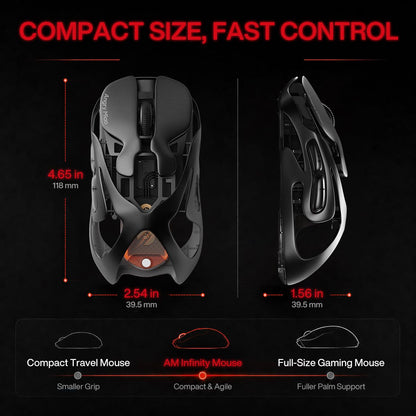 Ultralight Wireless Gaming Mouse with RGB Lighting