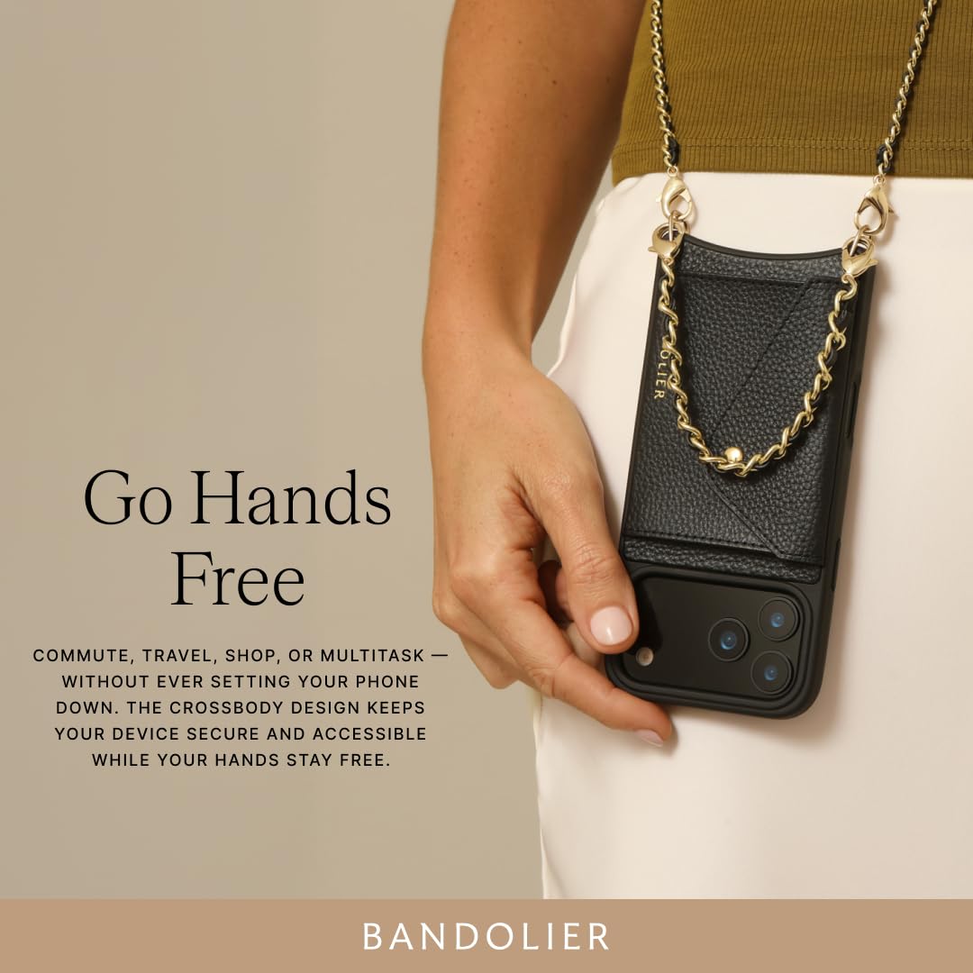 Leather Crossbody Phone Case with Removable Straps
