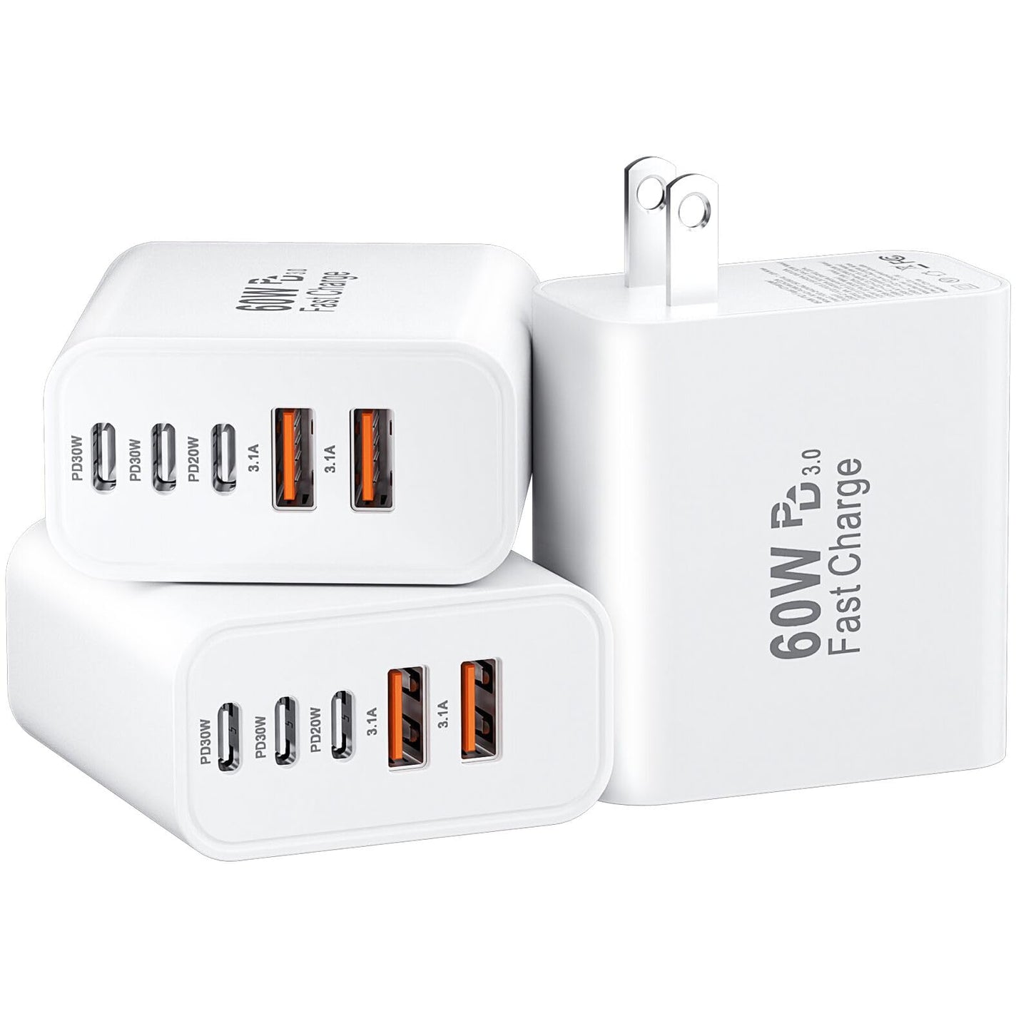 USB C Fast Wall Charger Block 60w