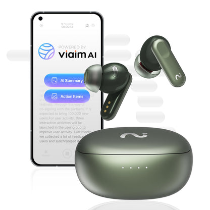 AI Voice Recorder Earbuds with Transcription & ANC