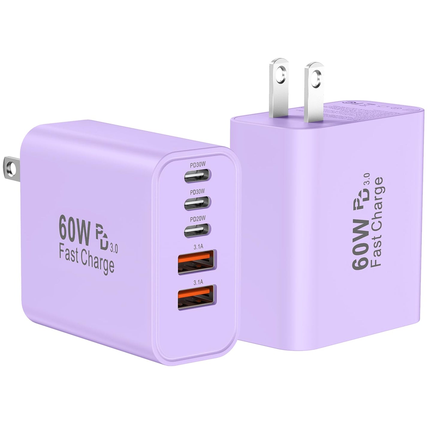 USB C Fast Wall Charger Block 60w