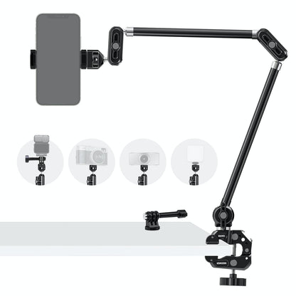 Overhead Camera Mount with Adjustable Boom Arm
