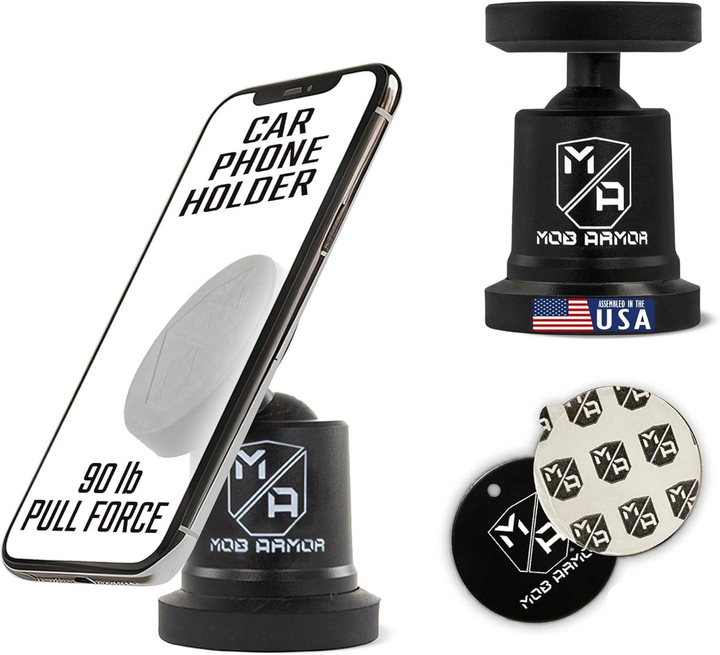 Magnetic Car Phone Mount with 360° Rotation