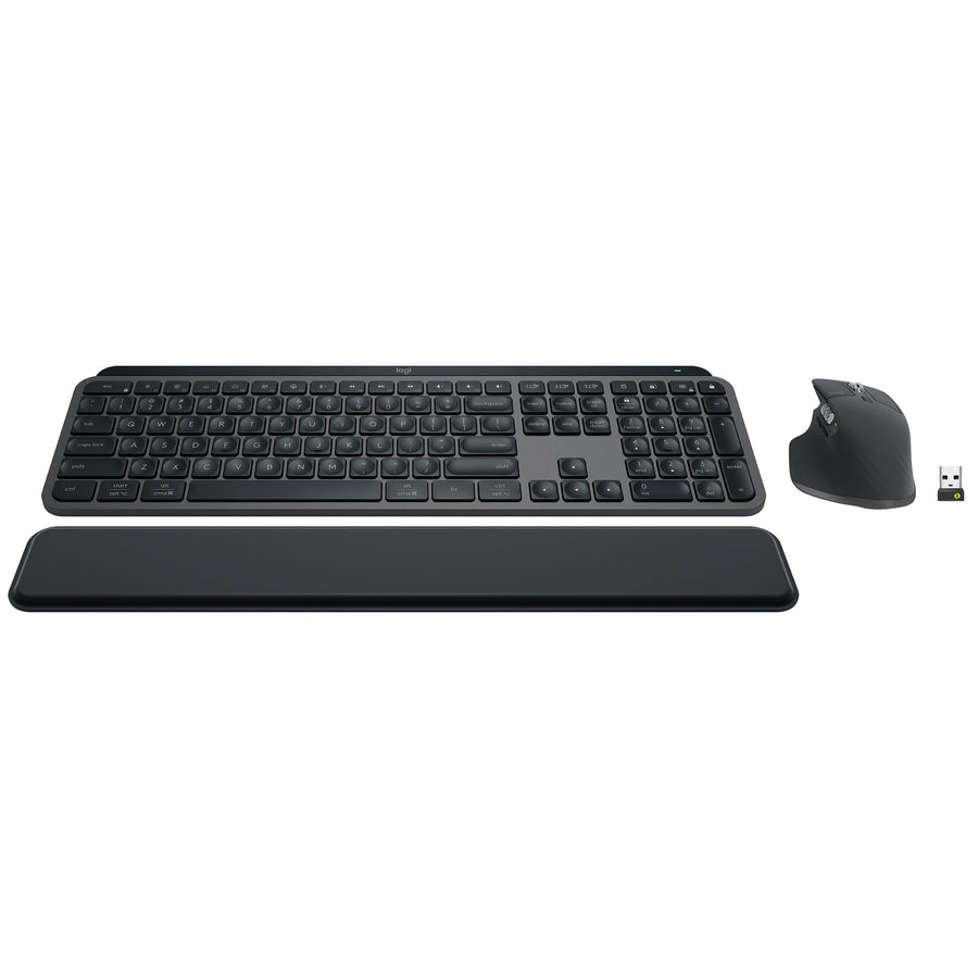 Wireless Keyboard and Mouse Combo with Palm Rest
