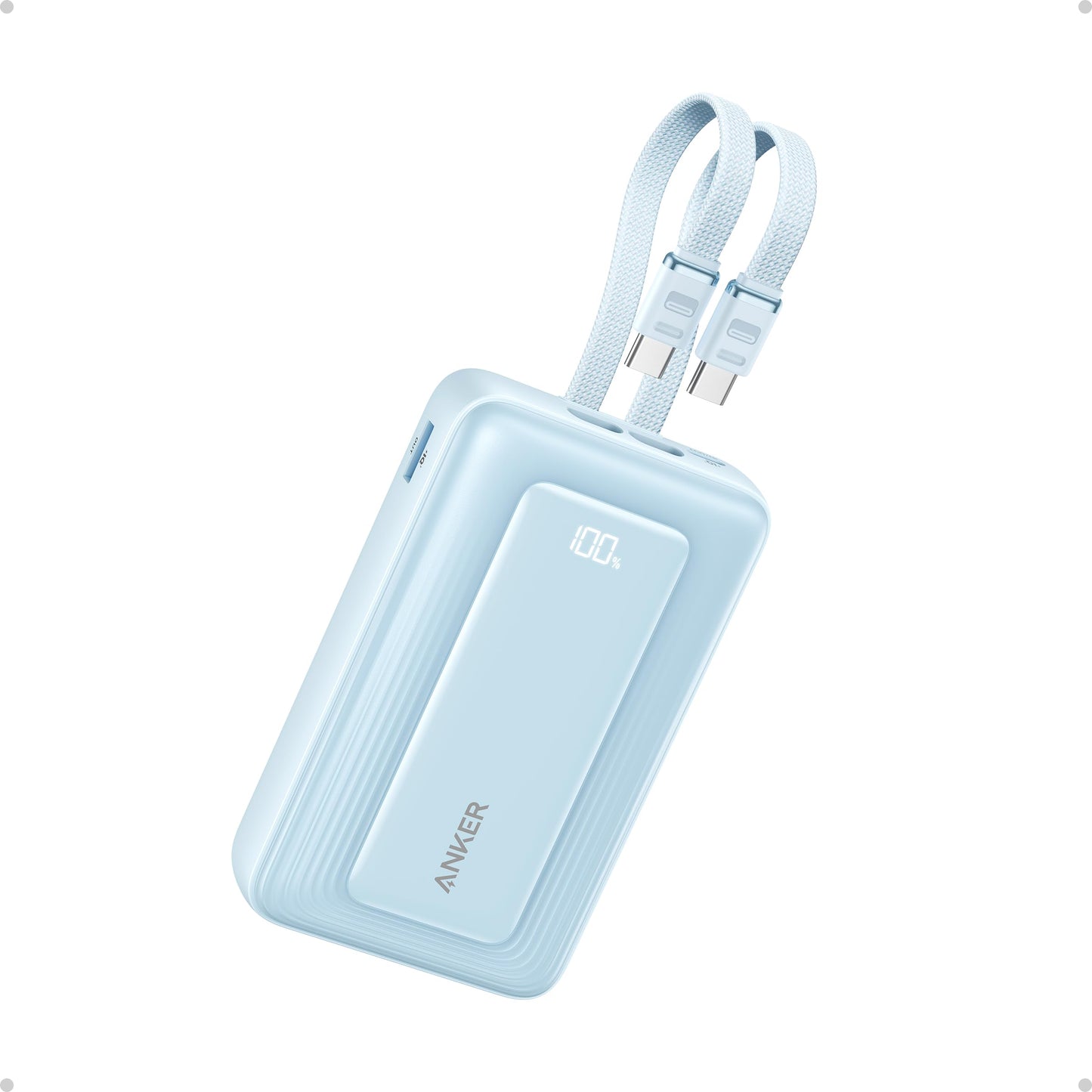 20,000mAh Fast Charging Power Bank with Built-In USB-C Cable