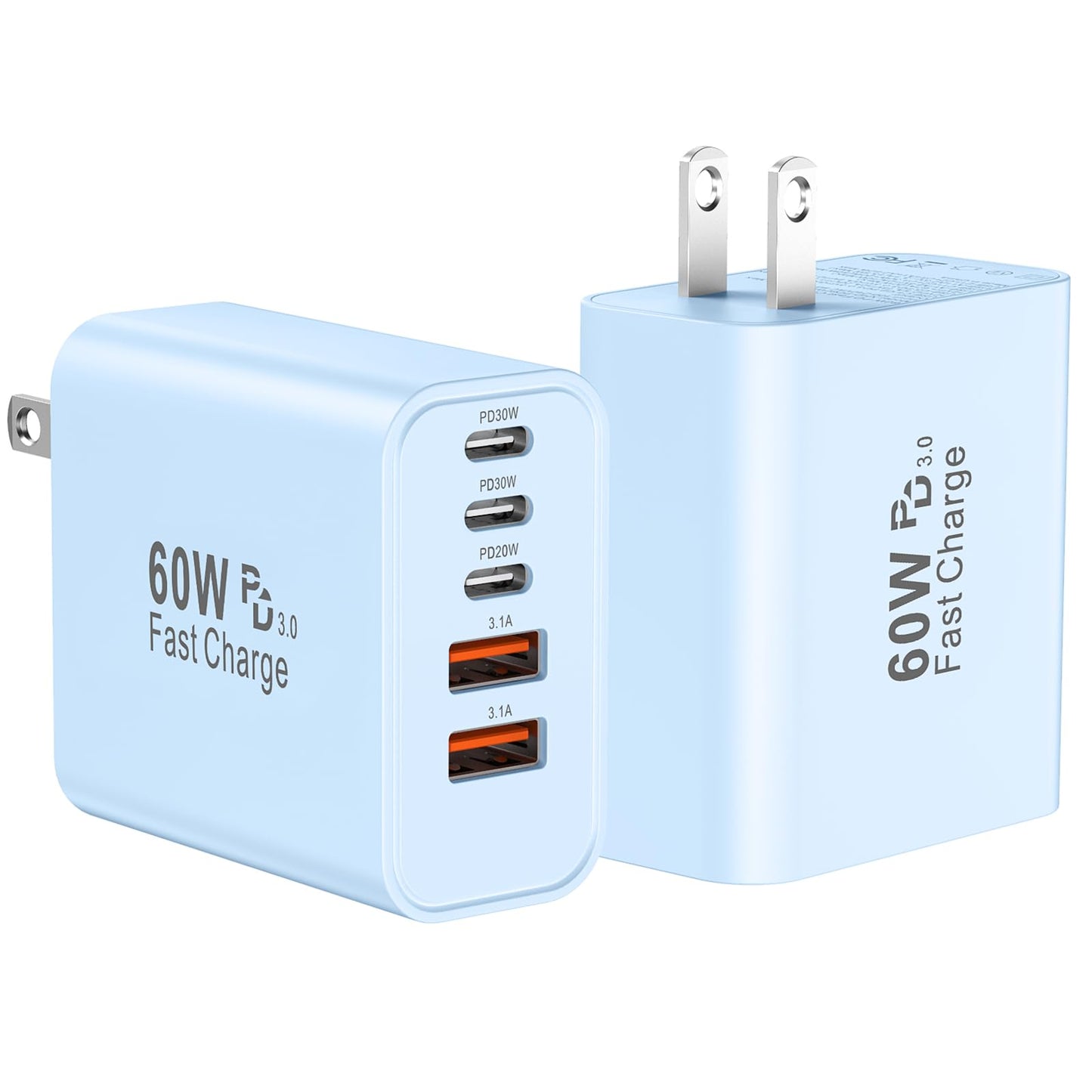 USB C Fast Wall Charger Block 60w