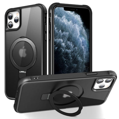 Translucent Magnetic Ring Stand Phone Case with Grip
