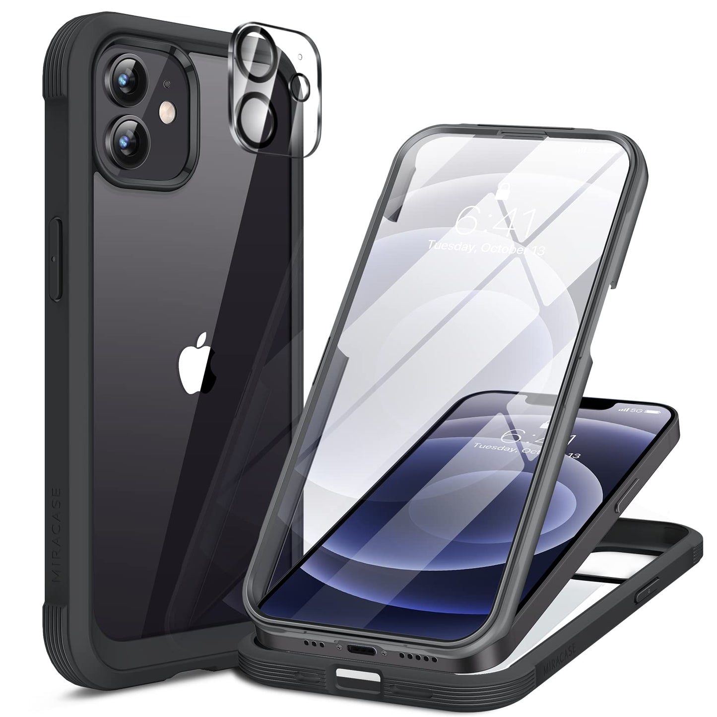 Miracase Full Body for iPhone All Series Glass Case