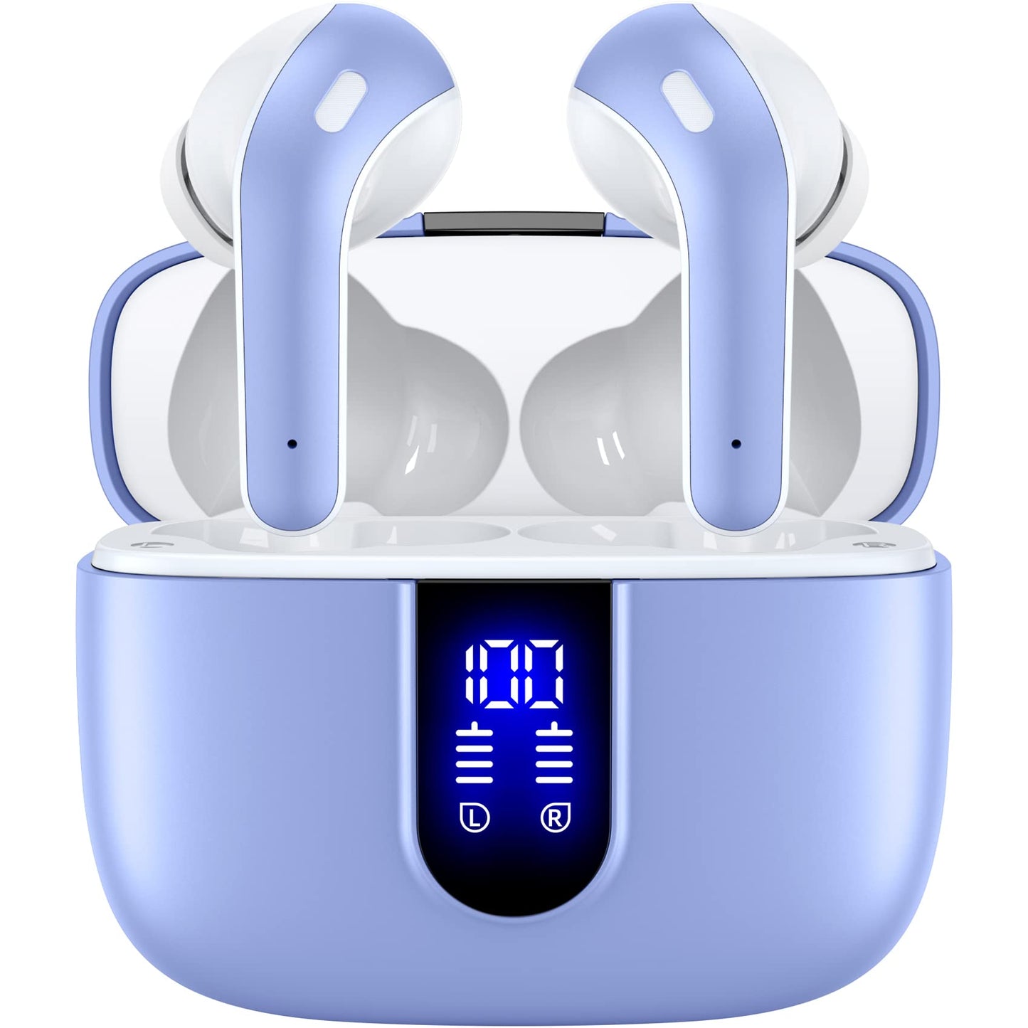 Wireless Earbuds with 60-Hour Playtime and Charging Case