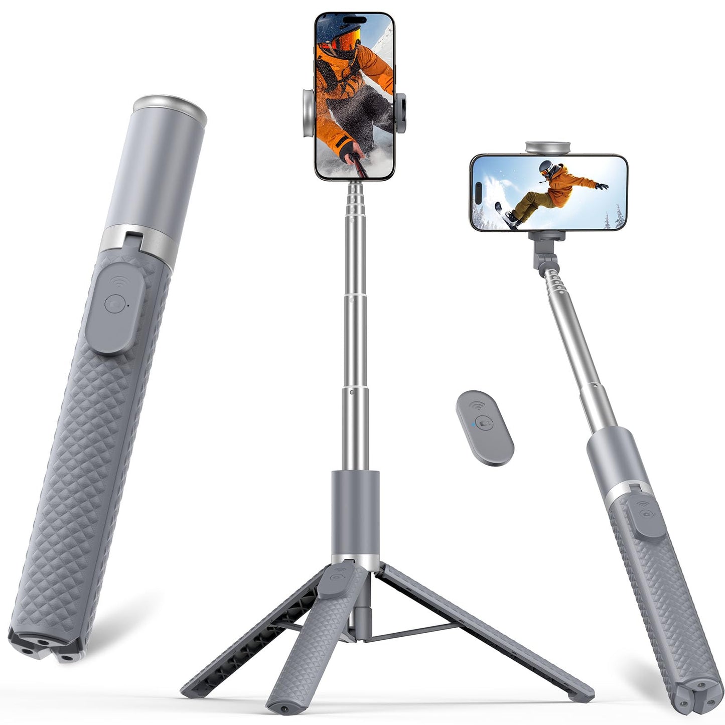 Portable Phone Tripod Selfie Stick with Remote