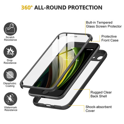 Miracase Full Body for iPhone All Series Glass Case