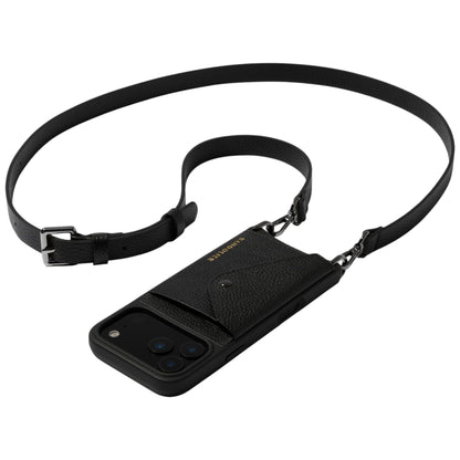 Leather Phone Holster with Strap and Card Slots