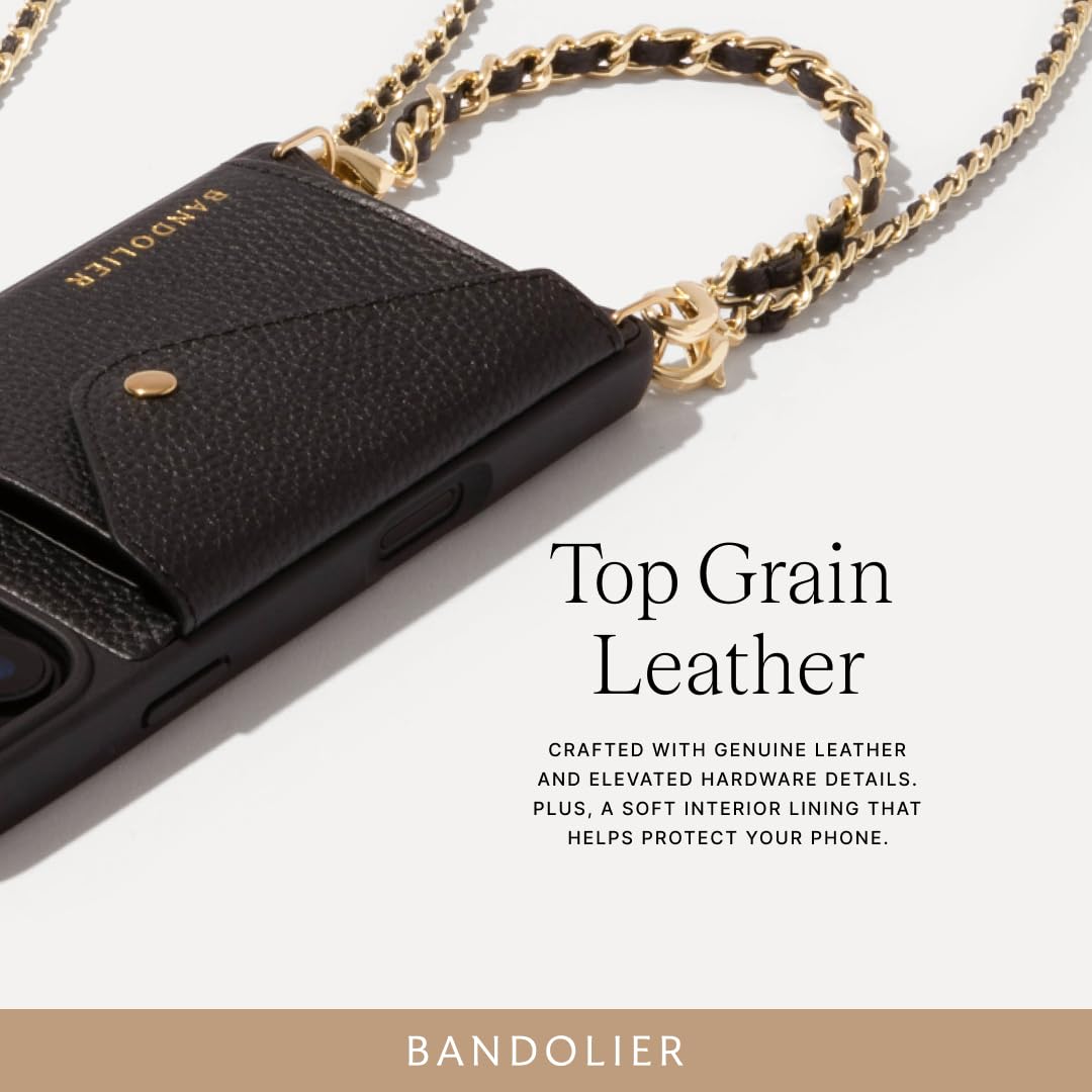 Leather Crossbody Phone Case with Removable Straps