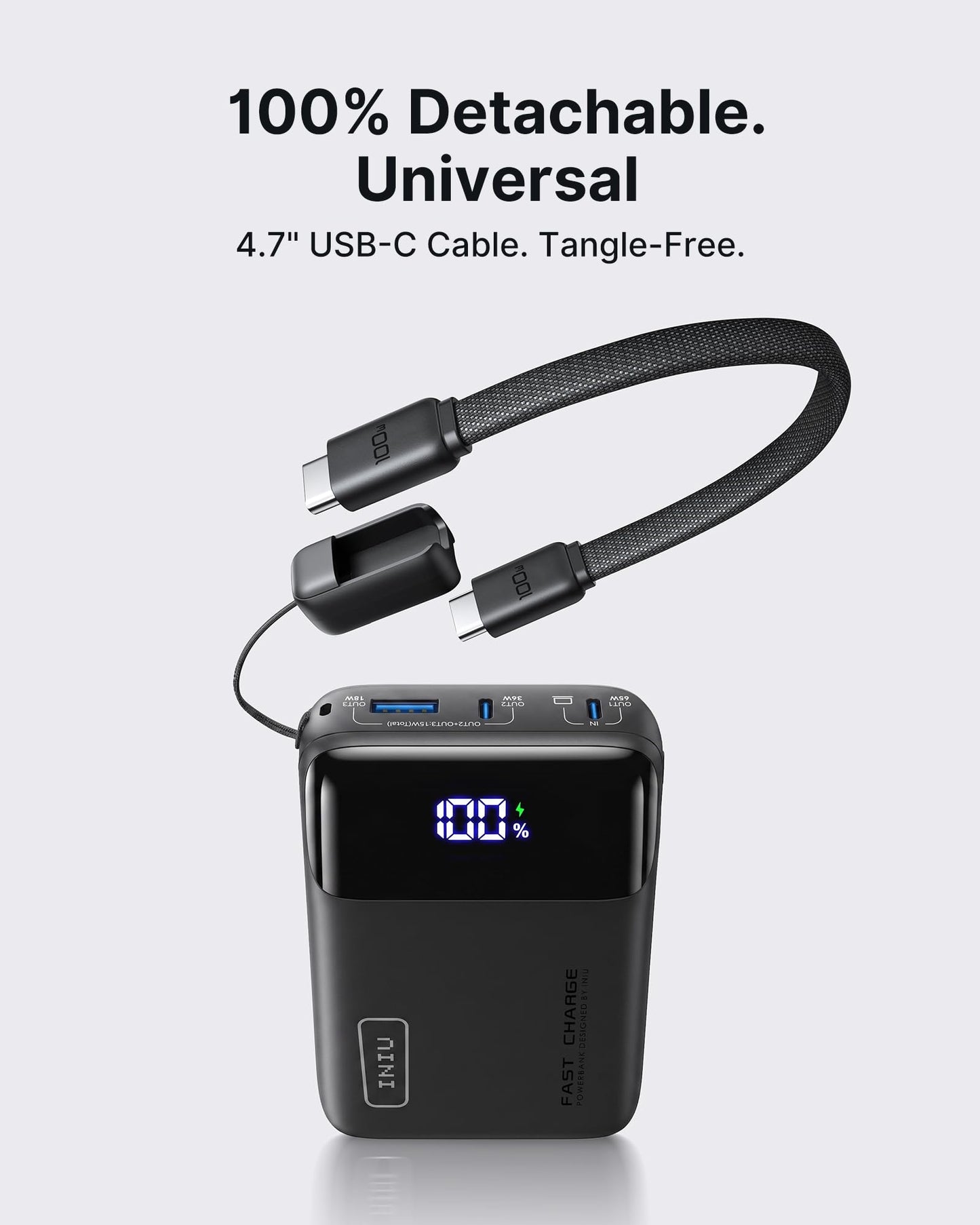 20,000mAh 65W Fast Charging Laptop Power Bank