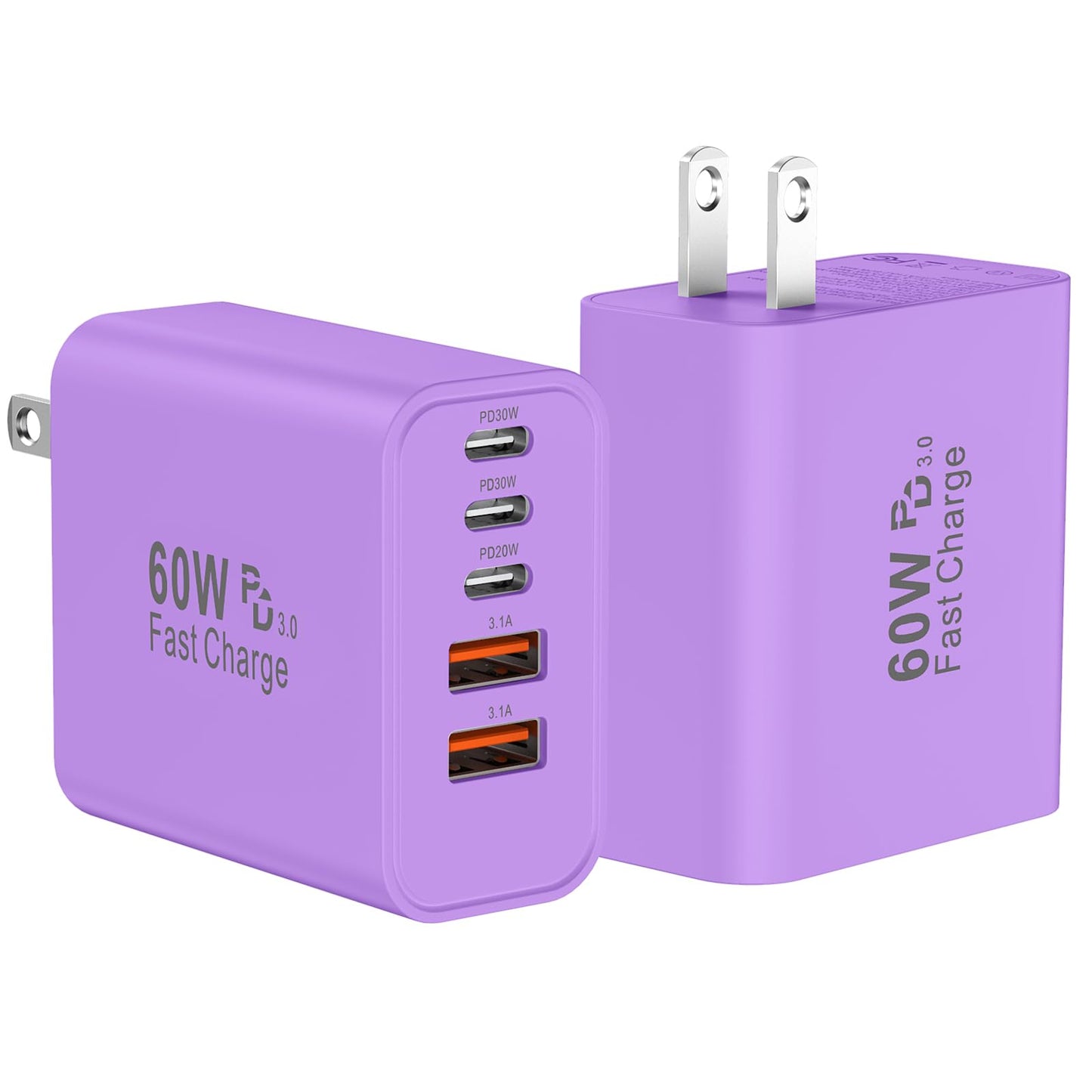 USB C Fast Wall Charger Block 60w