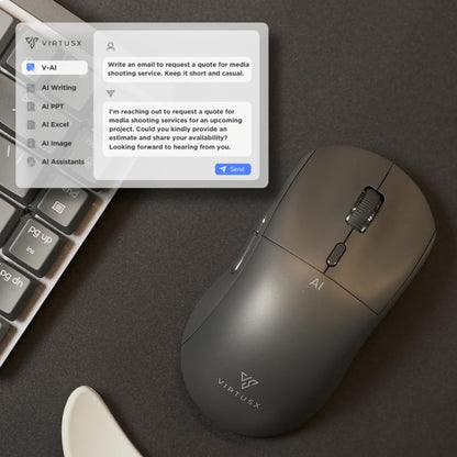 AI Wireless Mouse with Voice Recording Features