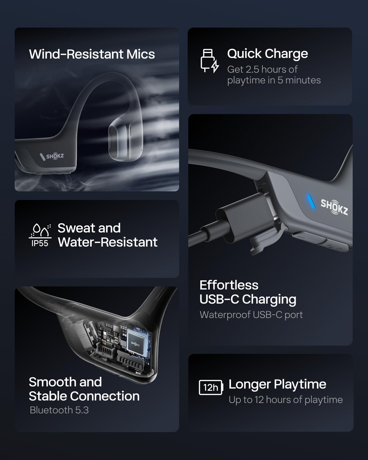 Open-Ear Wireless Headphones with Premium Sound