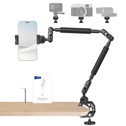 Overhead Camera Mount with Adjustable Boom Arm