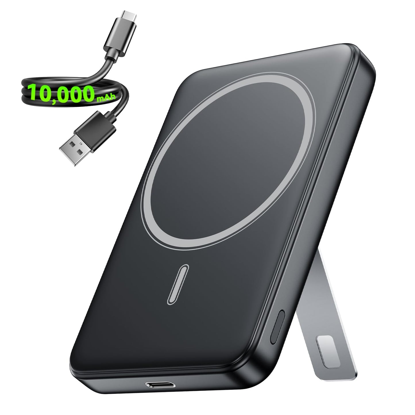 10,000mAh Wireless Power Bank with Stand